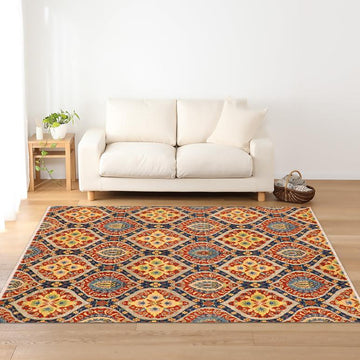 handmade Transitional Kafkaz Chobi Ziegler Blue Gray Hand Knotted RECTANGLE 100% WOOL area rug 8 x 10